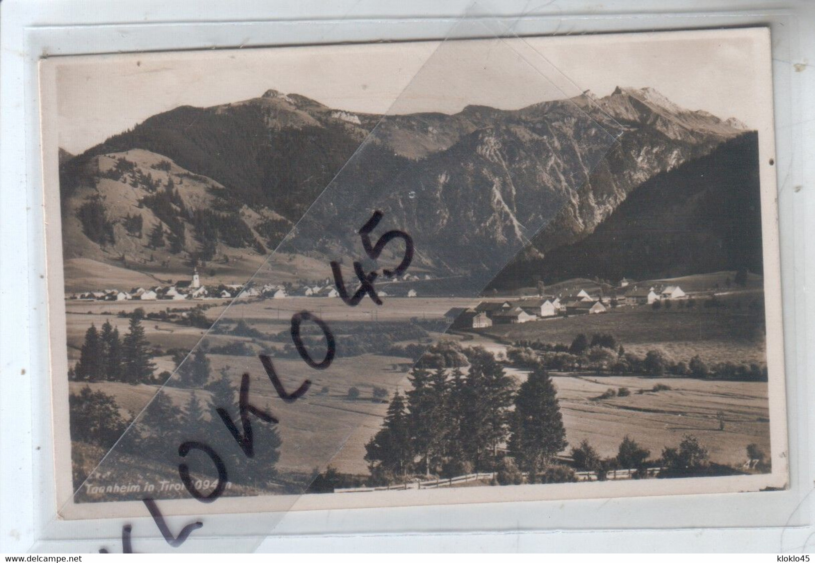 Autriche - Tannheim  In Tirol 1094 M - Vue De La Vallée Et Du Village - CPA  Pour Généalogie Photo Gehring  N° 47 - Tannheim