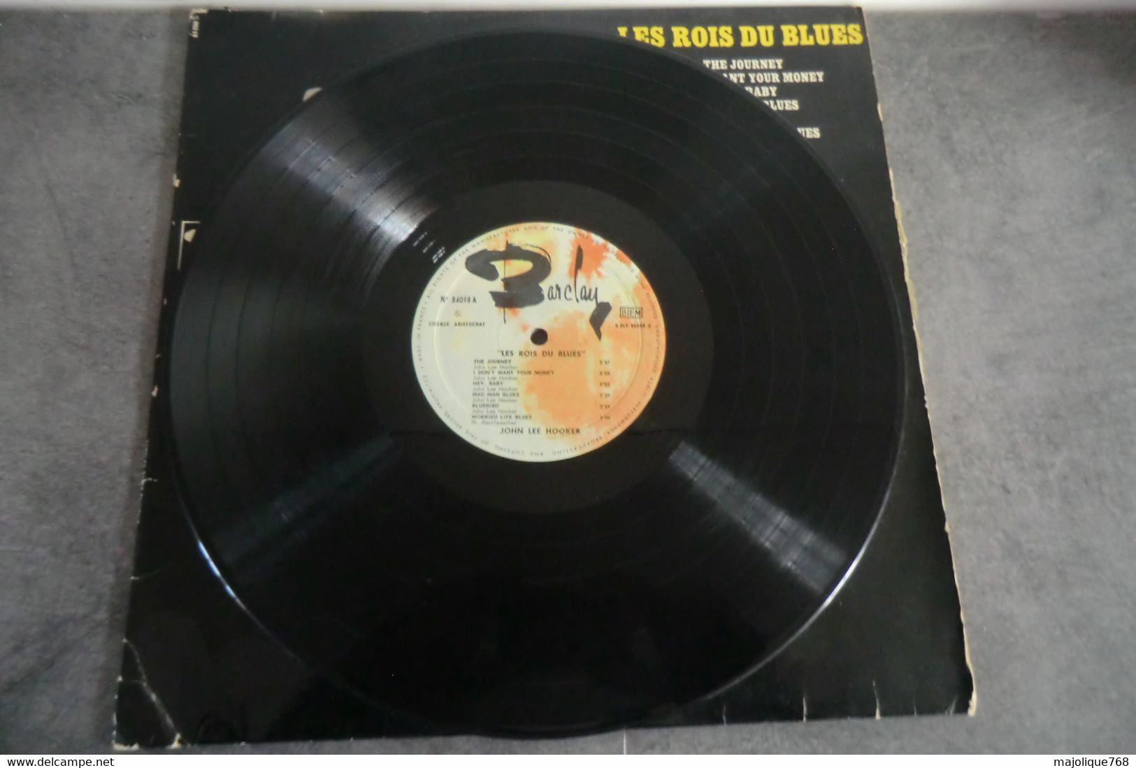 Disque De John Lee Hooker  - Les Rois Du Blues - Barclay 84 098 S -  Europe Sortie: 1963 - Blues