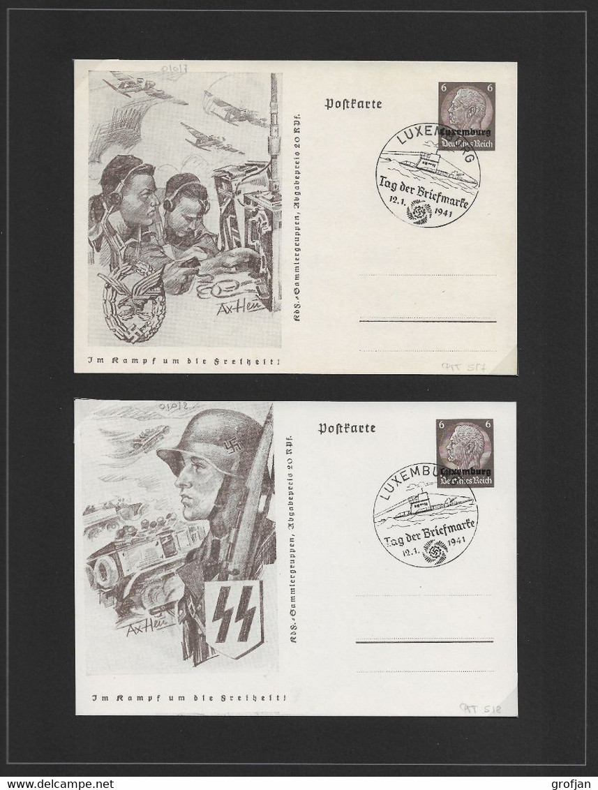 Cartes Postales Occupation ( Besatzung ) WWII - No. 10 - Série Complète De 8 Cartes - Besetzungen