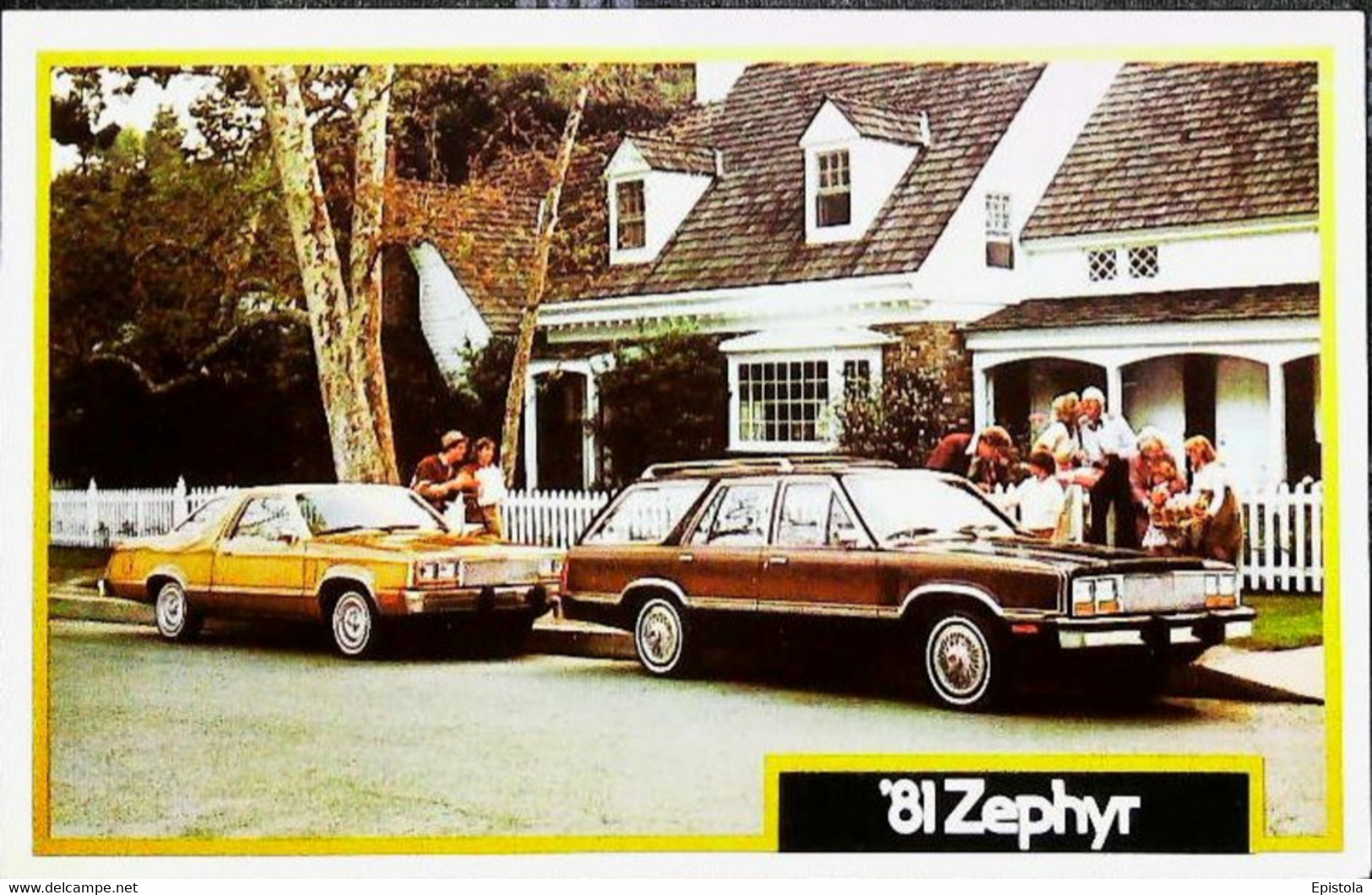 ► MERCURY  Zephyr 1981 -  Garage Automobile Publicity (Litho.U.S.A) Roadside - American Roadside
