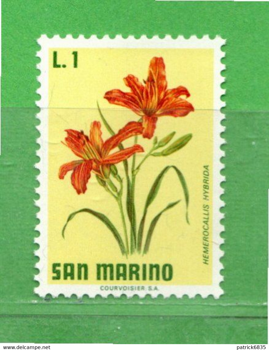 (Riz) San. MARINO **-1971 - FIORI - FLOWERS.  Unif. 836 -.Come Scansione.  MNH - Unused Stamps