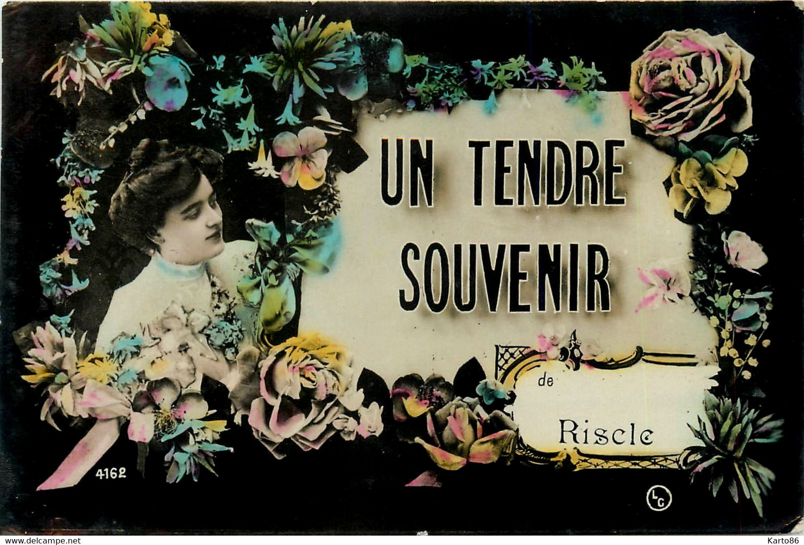 Riscle * Carte Photo * Un Tendre Souvenir De La Commune - Riscle