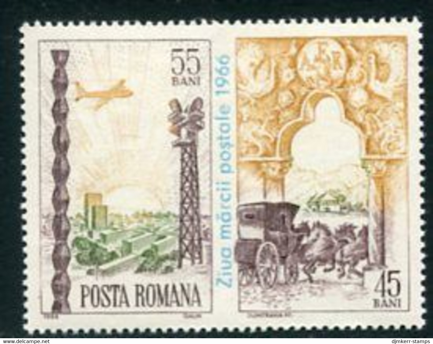ROMANIA 1966 Stamp Day MNH / **.  Michel 2552 - Nuevos