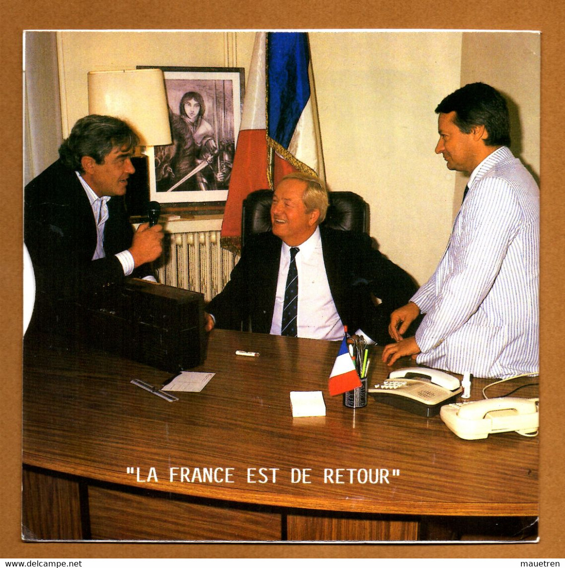 ROGER VIVANT .BLEU BLANC ROUGE Chant Du Front National .dédicacé .disque Vinyl 45 Tours - 45 Rpm - Maxi-Singles