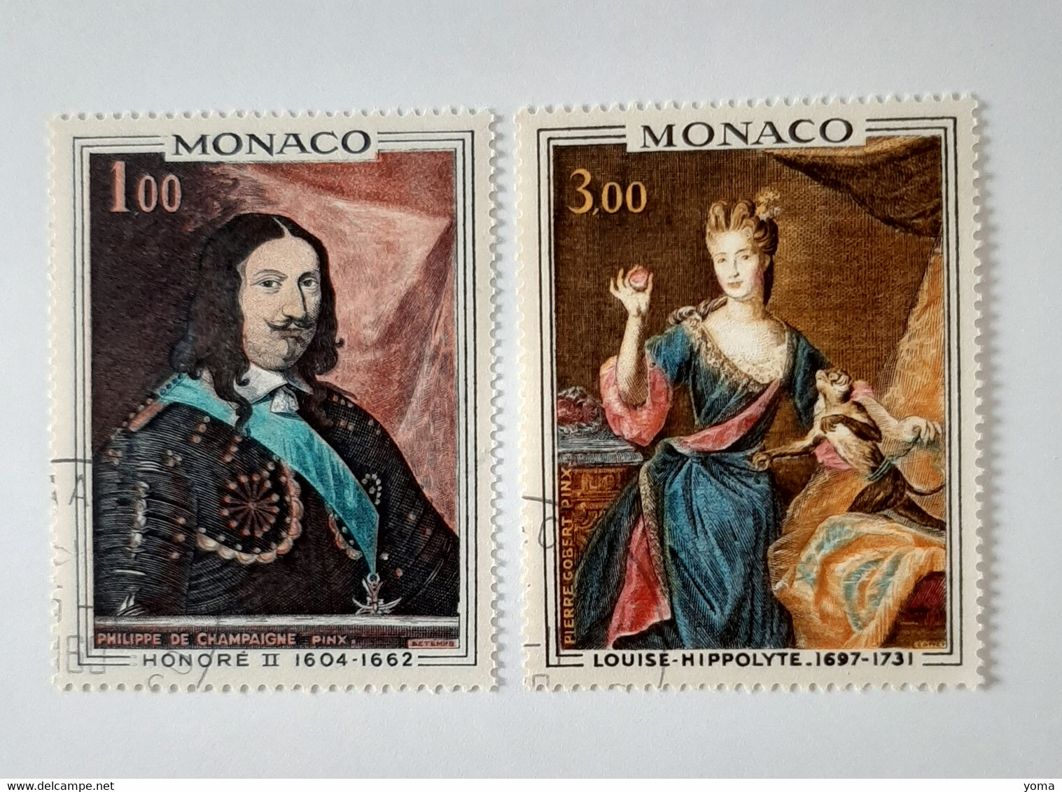 N° 797 Et 798       Honoré II Et Louise Hippolyte - Usados