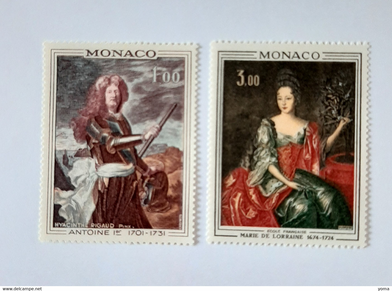 N° 874 Et 875        Antoine 1er  -  Marie De Lorraine - Unused Stamps