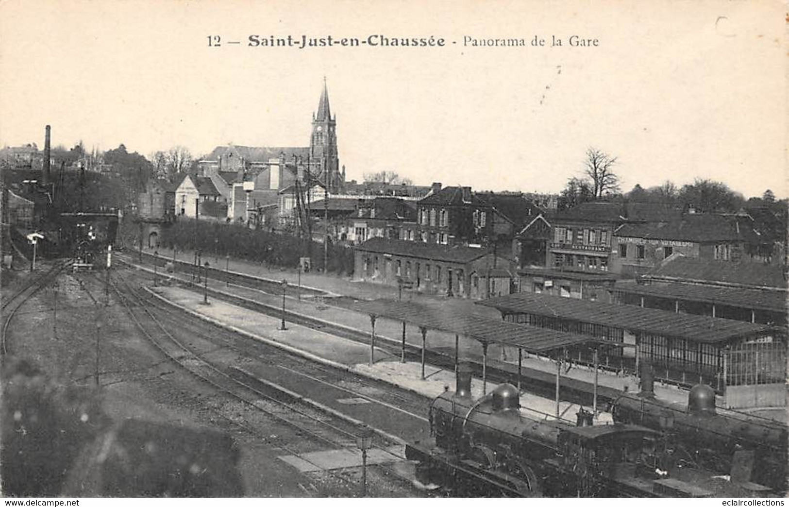 Saint Just En Chaussée        60       Panorama De La Gare    2 - (voir Scan) - Saint Just En Chaussee