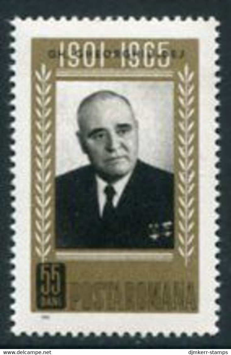 ROMANIA 1966 Gheorghiu-Dej MNH / **.  Michel 2485 - Neufs