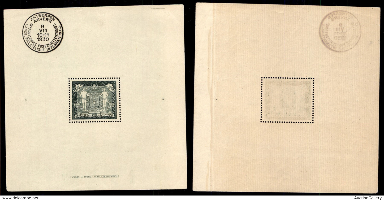 EUROPA - BELGIO - 1930 - Foglietto Esposizione Filatelica Anversa (block 1) - Gomma Integra (750) - Otros & Sin Clasificación