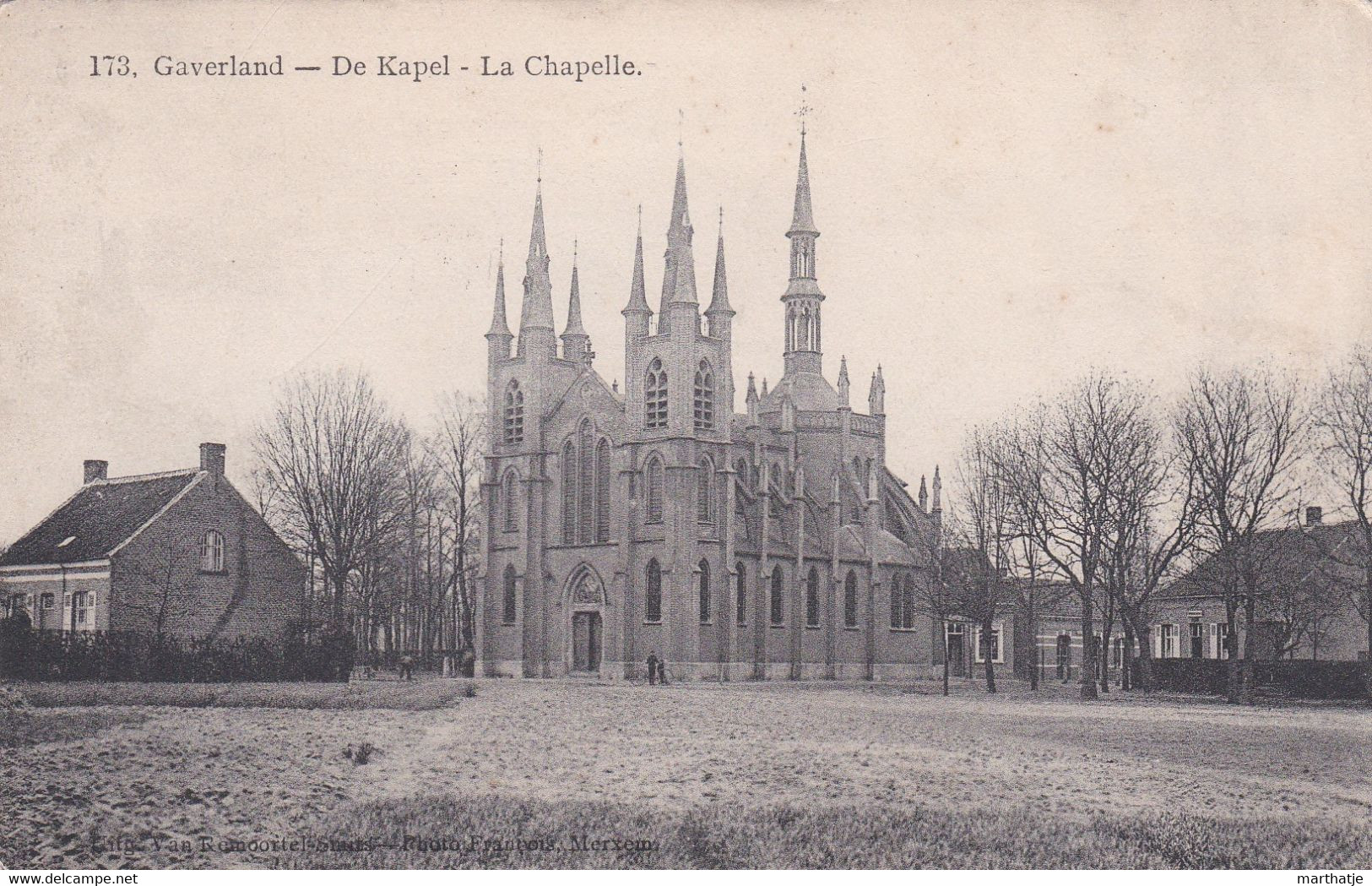 173 - Gaverland - De Kapel - La Chapelle - 1912 ! - Beveren-Waas