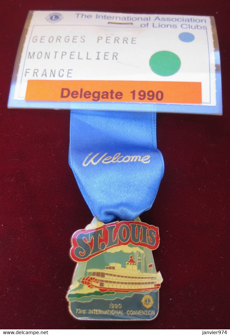 Lions Clubs International à St. Louis, Missouri 1990, Délégué G. Perre, Montpellier France - Other & Unclassified
