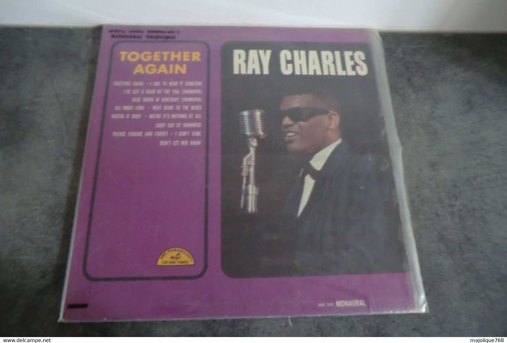 Disque De Ray Charles - Together Again - ABC - Paramount ABC 520 Monaural - US 1695 - Soul - R&B