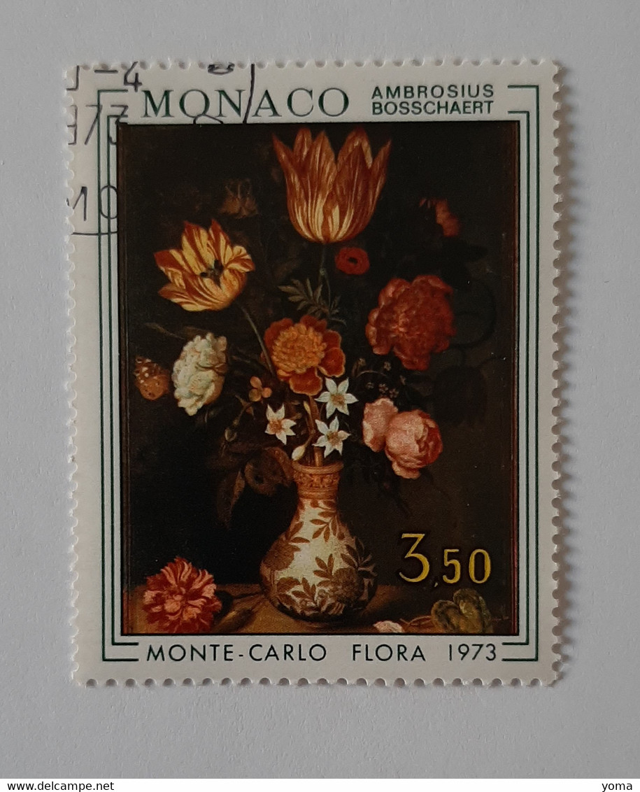 N° 916       Monte-Carlo Flora 1973 - Gebruikt