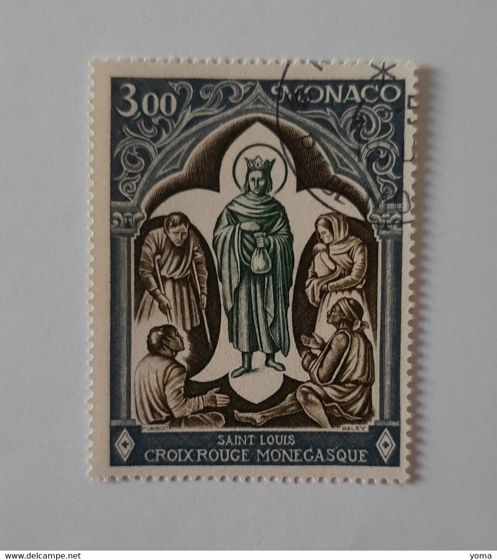 N° 818       Croix-Rouge Monégasque  -  Saint-Louis - Used Stamps
