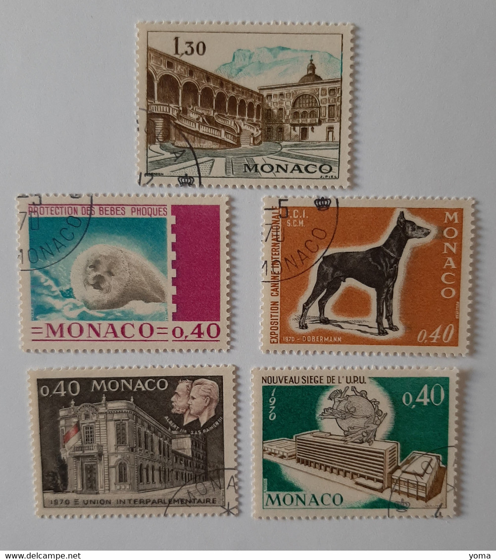 N° 815 - 816 - 827 - 828 - 844       Anniversaires Et évènements 1970 - Used Stamps