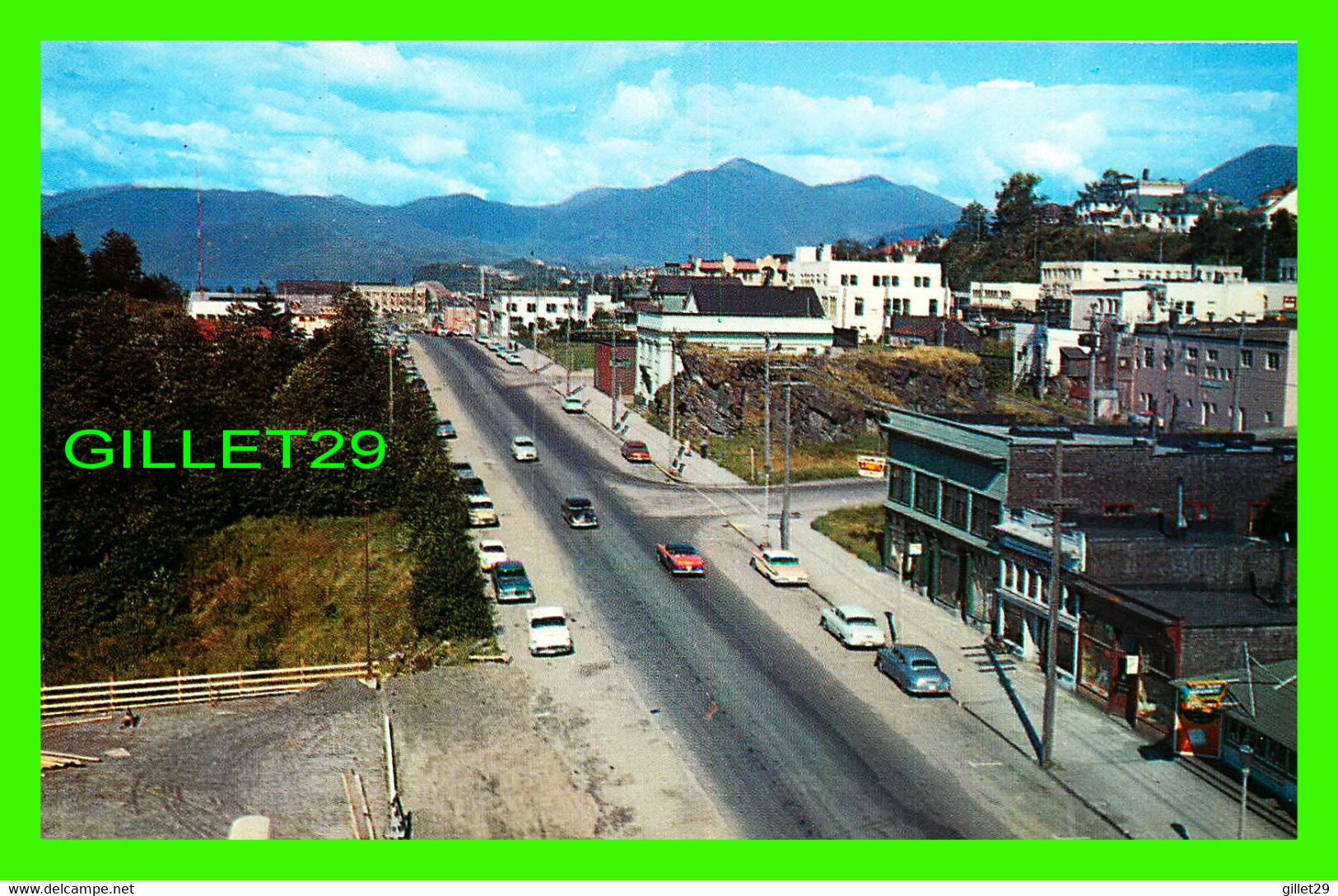 PRINCE RUPERT, BC - SECOND AVENUE - ANIMATED WITH OLD CARS - PUB BY WRATHALL'S - TAYLORCHROME - - Prince Rupert