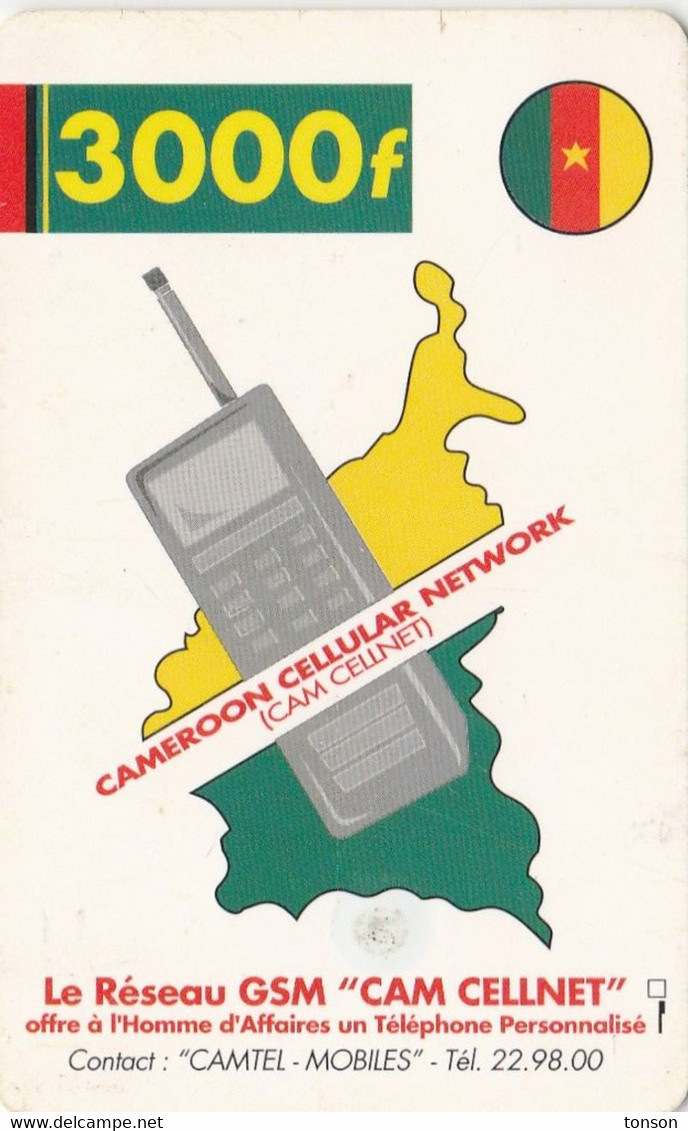 Cameroon,  CAM-C-01, Gsm Cellnet, 2 Scans. - Cameroon