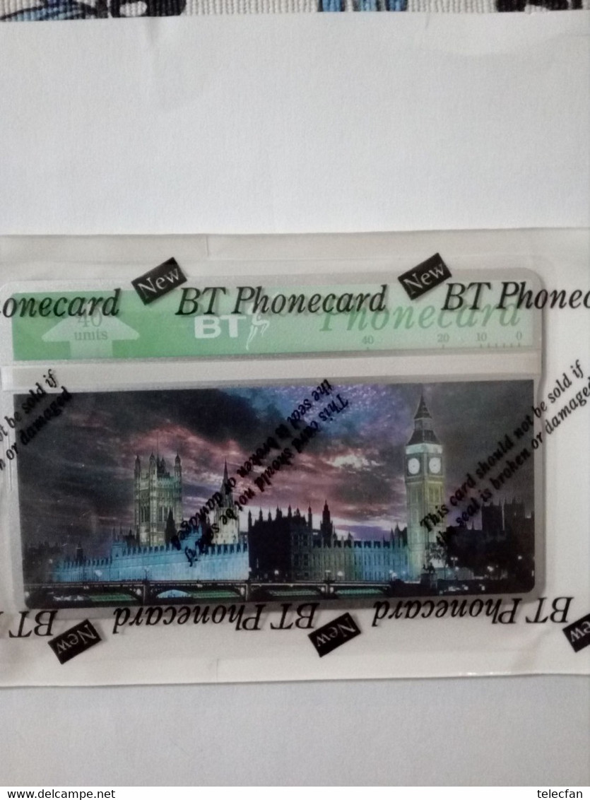 GB UK BT WESTMINSTER BIG BEN HOUSES OF PARLIAMENT 40U MINT IN BLISTER NSB RARE - BT Emissions Générales