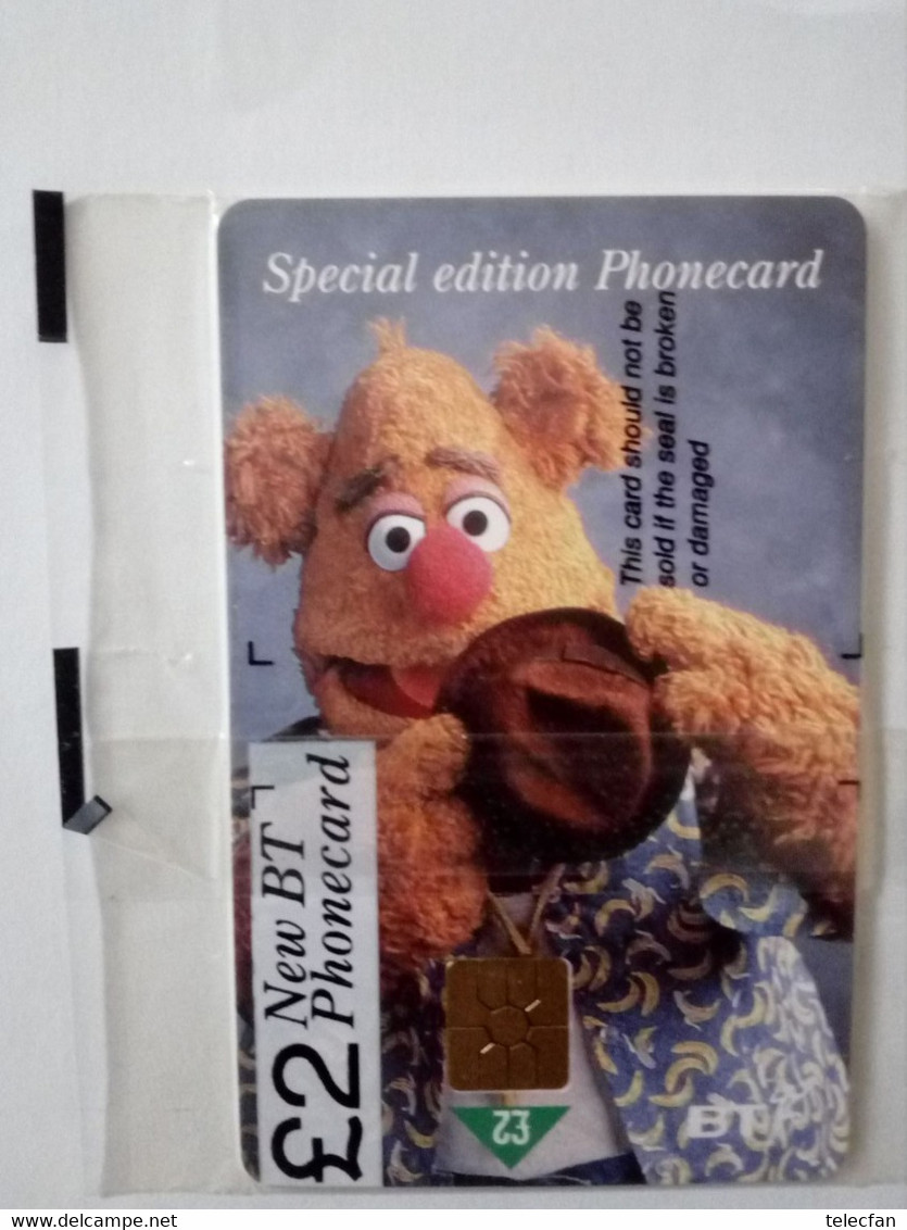 GB UK BT SERIE 4 CARDS MUPPETS KERMIT THE FROG PEGGY RIZZO GONZO £2 MINT IN BLISTER NSB RARE - BT Général