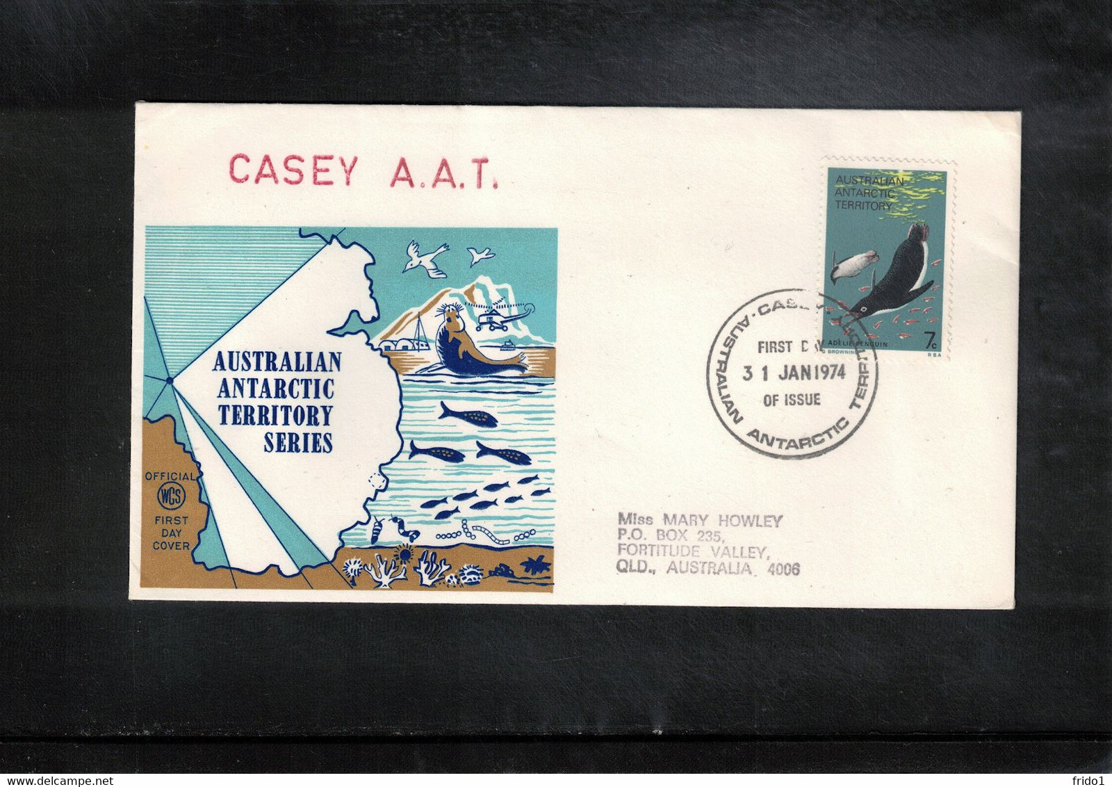 Australian Antarctic Territory 1975 Base Casey Interesting Letter FDC - Autres & Non Classés