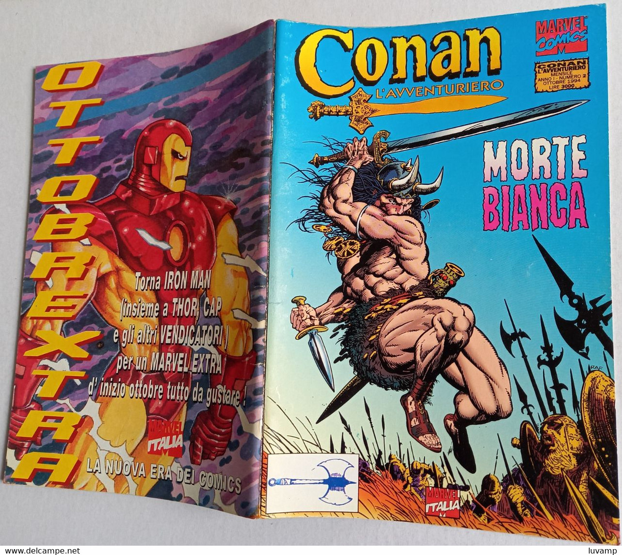 CONAN IL GUERRIERO - N 2   -MARVEL COMICS  OTT 1994 ( CART 74) - Super Héros