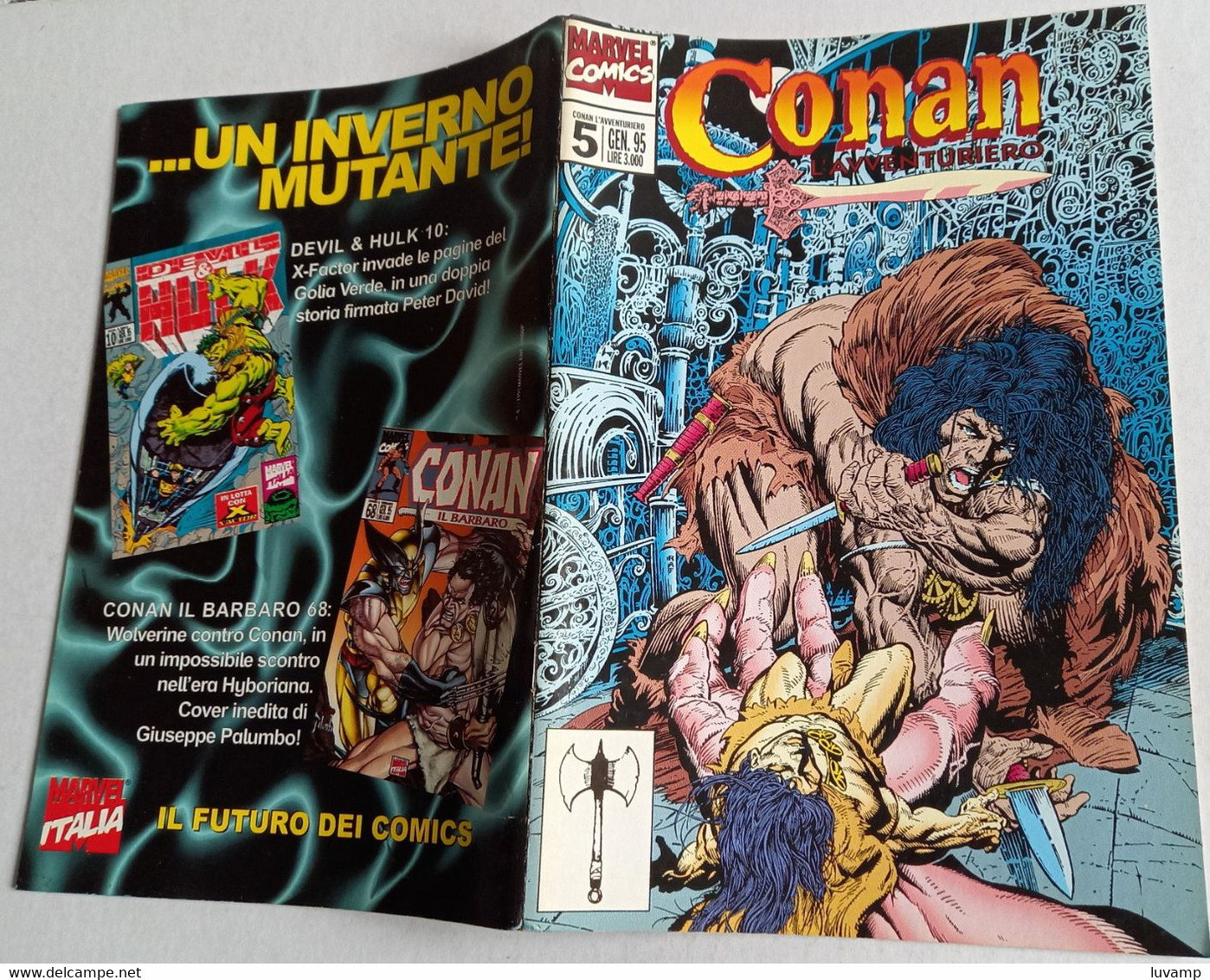 CONAN IL GUERRIERO - N  5   -MARVEL COMICS  GENNAIO 1995 ( CART 74) - Super Eroi