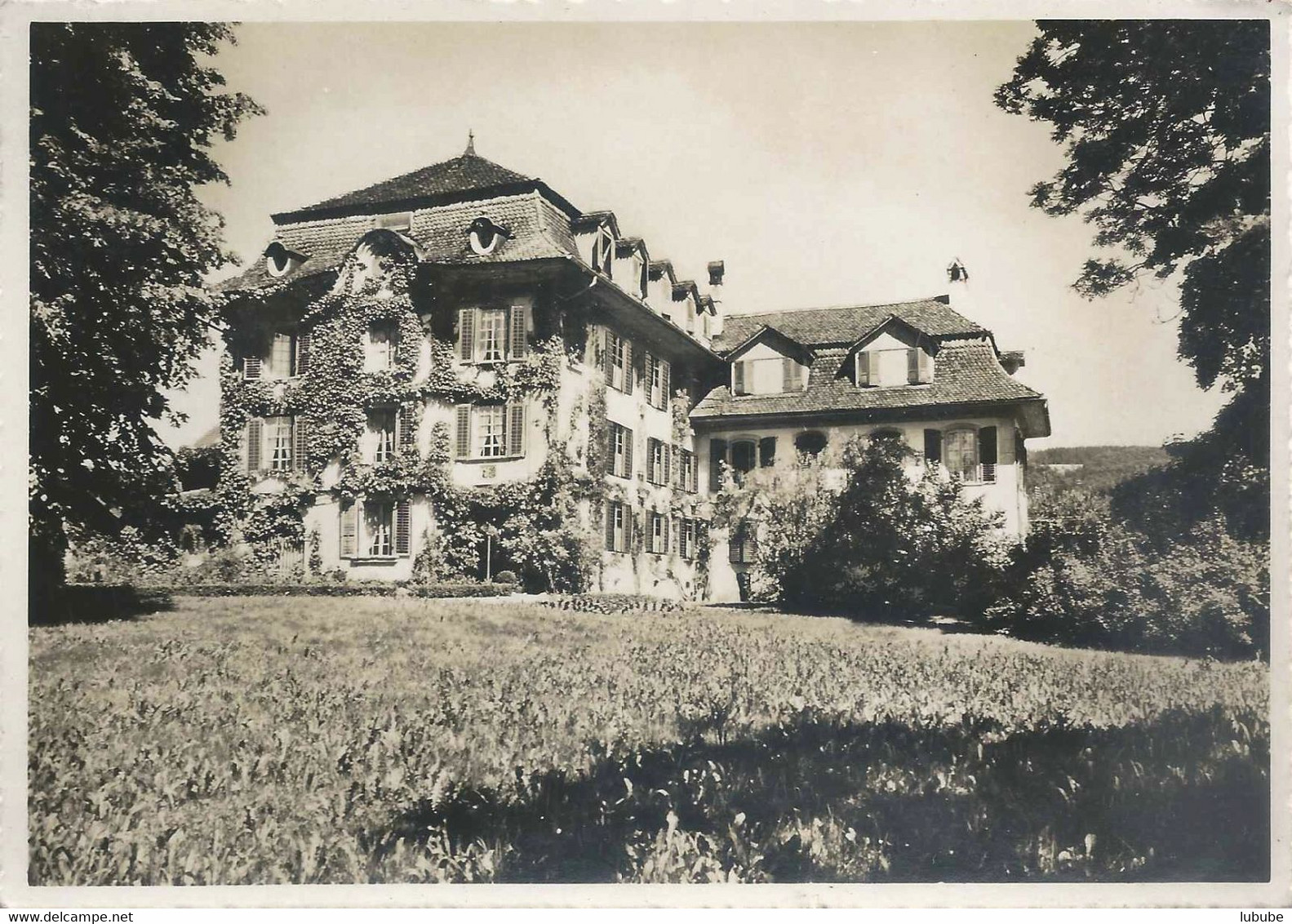 Stalden Bei Konolfingen -  Christl. Heim Schloss Hünigen  (Bahnstempel)              1949 - Konolfingen