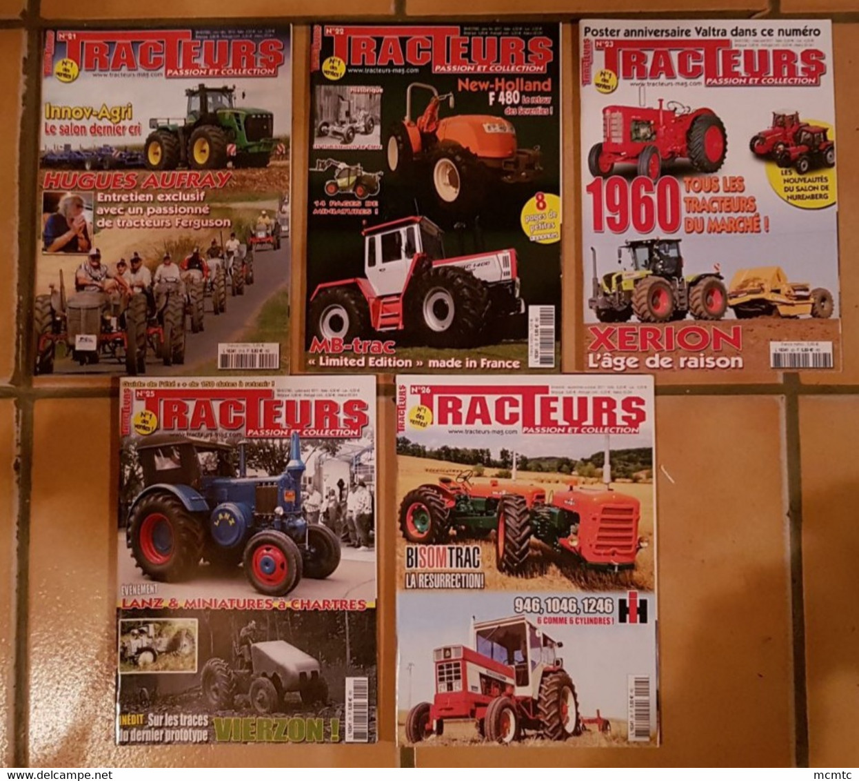 5 Magazine , Revue , Tracteur Passion Et Collection - N° 21 - 22- 23 25 - 26 - Sonstige & Ohne Zuordnung