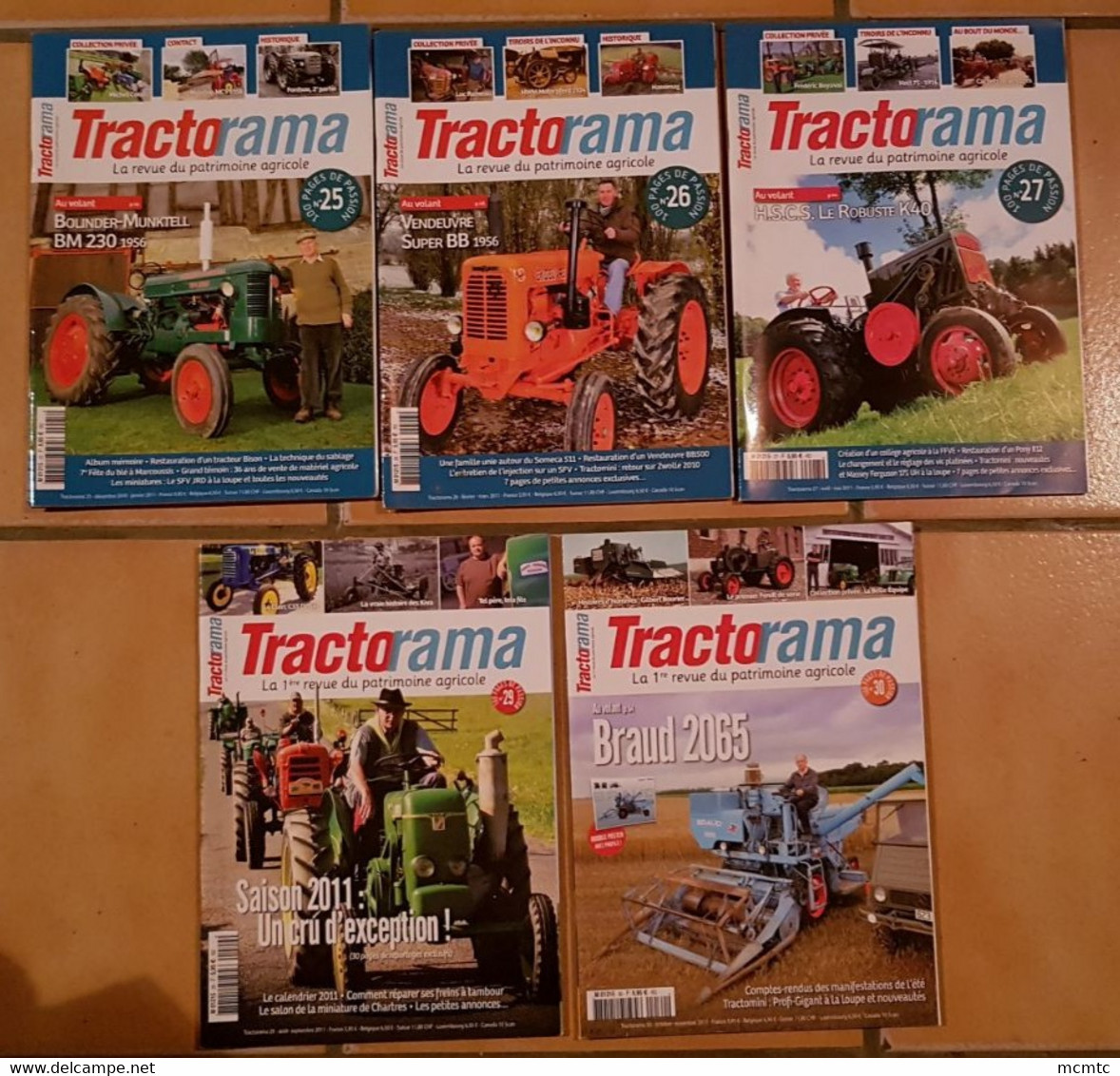 5 Magazine , Revue , Tractorama  - N° 25 - 26 - 27 - 29 - 30  -( Tracteur , Tracteurs ) - Sonstige & Ohne Zuordnung