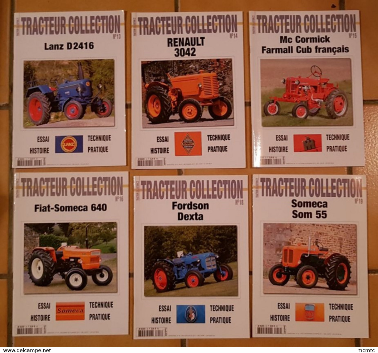 6 Magazine , Revue , Tracteur Collection  - N° 13 - 14 - 15 - 16 - 18 - 19 - Andere & Zonder Classificatie