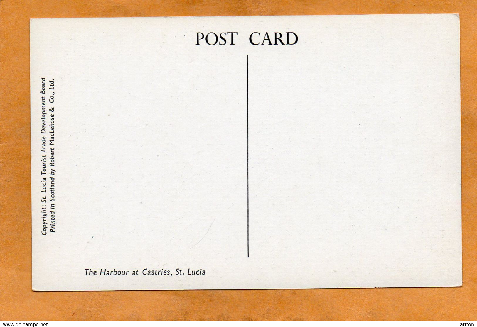 Saint Lucia Old Postcard - Saint Lucia