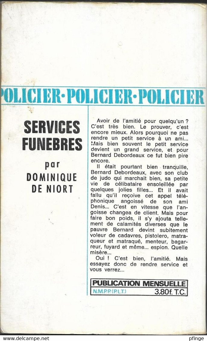 Services Funèbres Par Dominique De Niort - L'arabesque N°604 - Arabesque