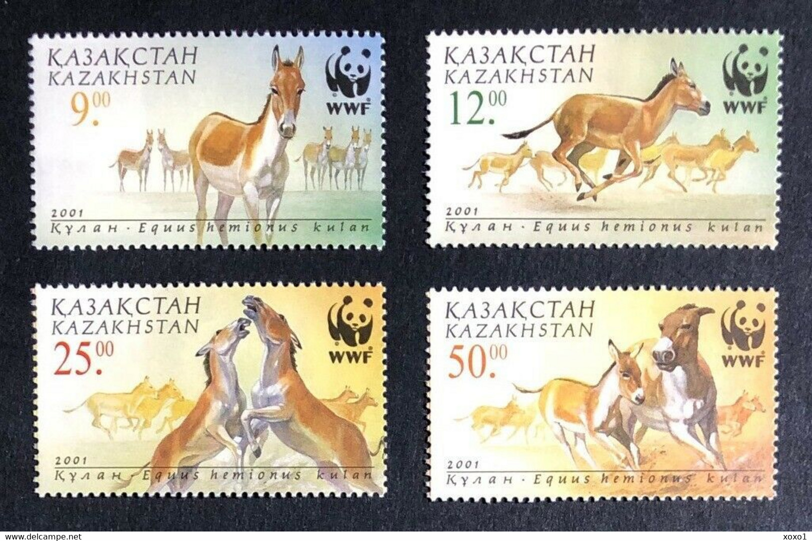 Kazakhstan 1997 MiNr. 345 - 348  Kasachstan  Animals Mammals Onager WWF 4v MNH** 5.00 € - Esel