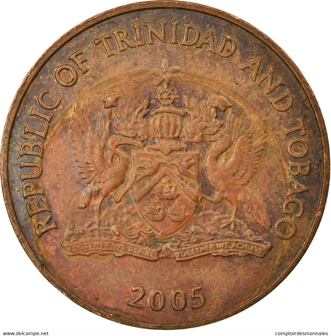 Monnaie, TRINIDAD & TOBAGO, 5 Cents, 2005, TB+, Bronze, KM:30 - Trinité & Tobago