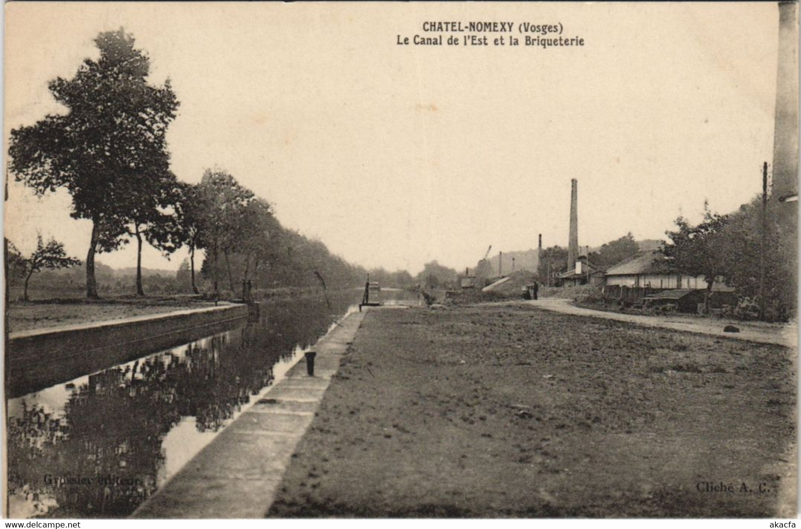CPA CHATEL NOMEXY Canal De L'Est Et La Briquterie (119044) - Chatel Sur Moselle