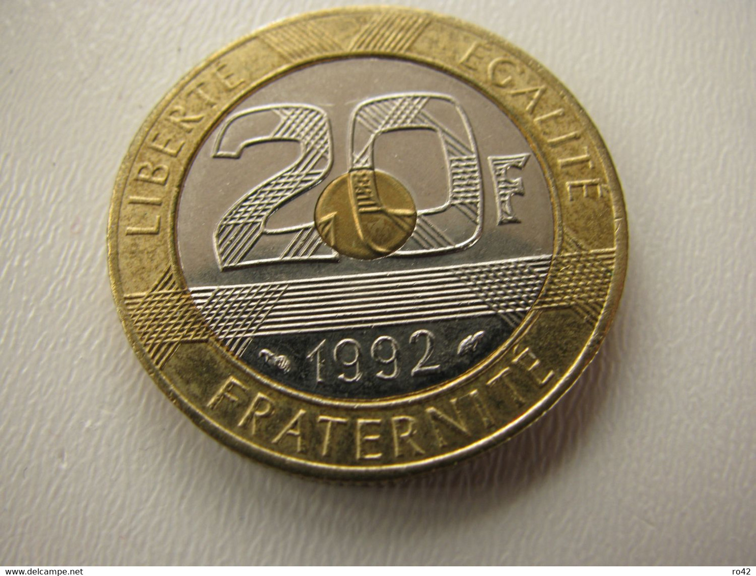France : 20 Francs 1992  4 Stries V Fermées (  Rare  ) - - Other & Unclassified