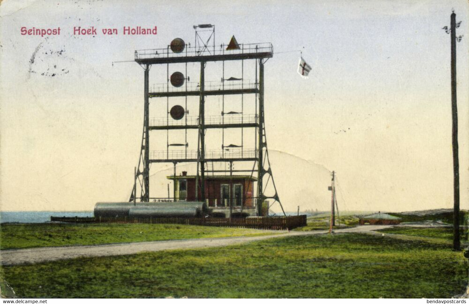 Nederland, HOEK VAN HOLLAND, Seinpost (1938) Ansichtkaart - Hoek Van Holland