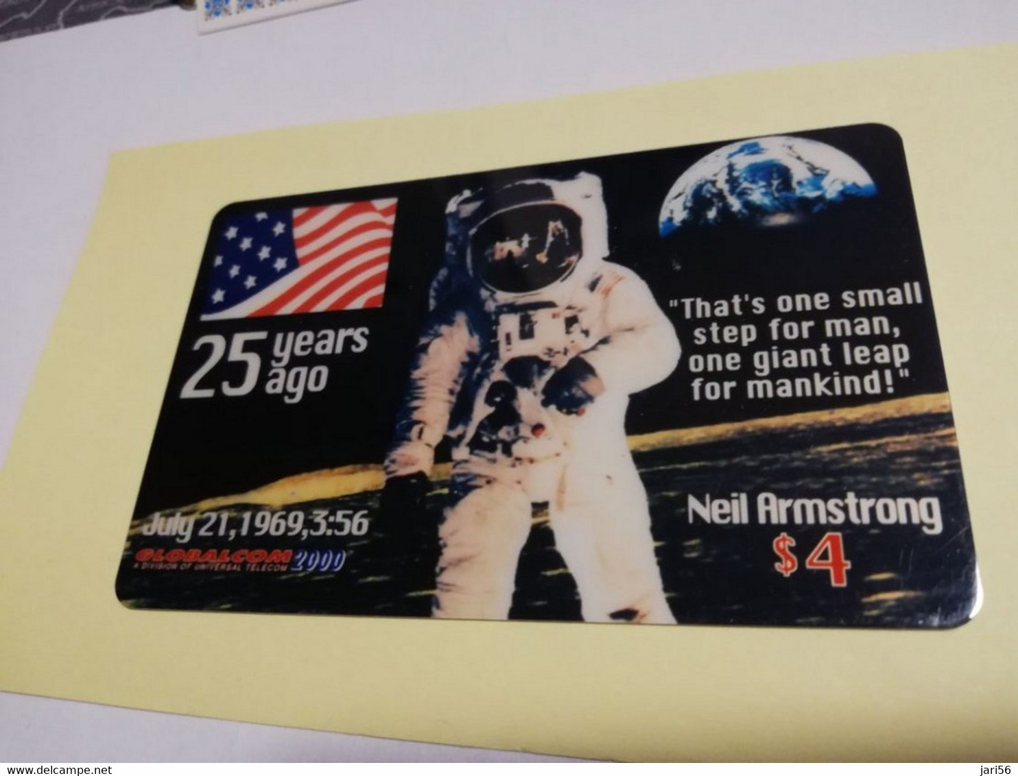 UNITED STATES AMERICA   NEIL ARMSTRONG /25 YEARS AGO MAN ON THE MOON $ 4,-   PREPAID MINT     ** 3847** - Amerivox