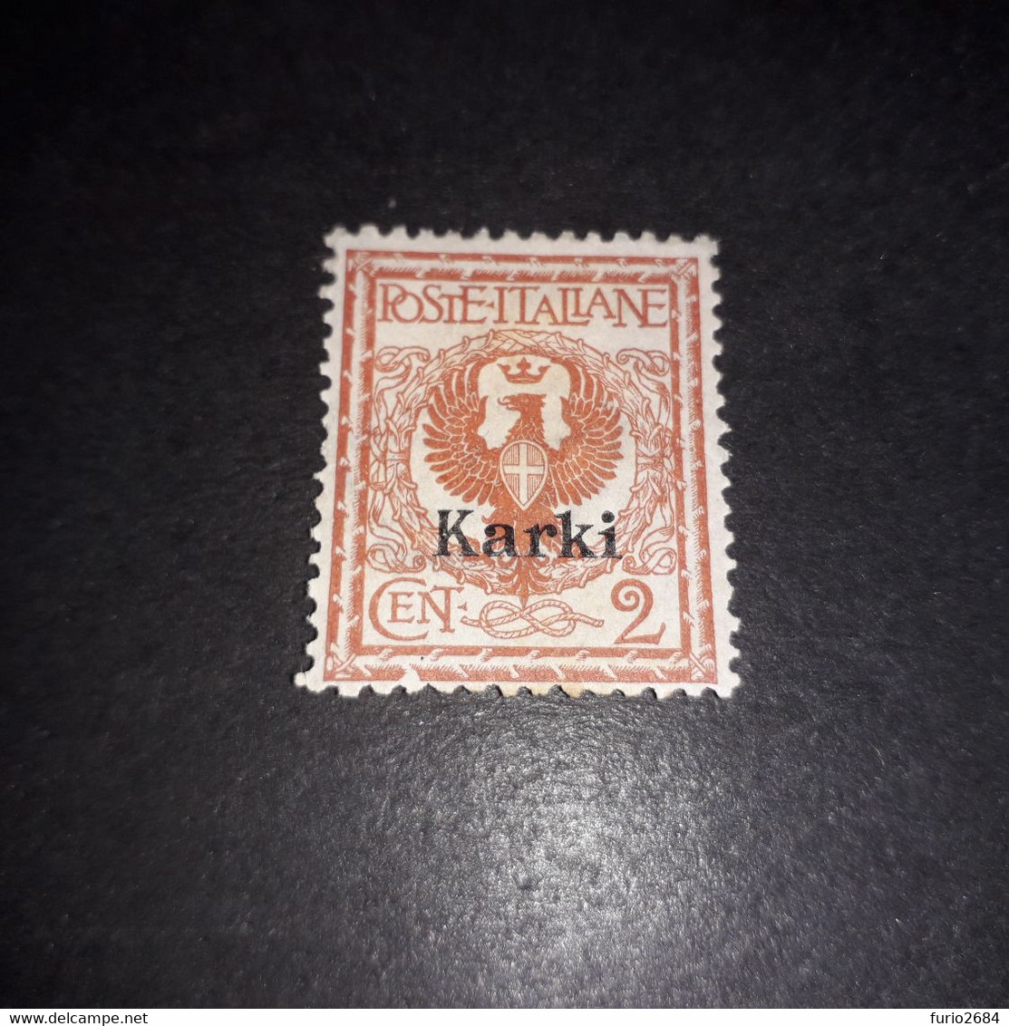 PL2445 REGNO D'ITALIA COLONIE ITALIANE EGEO KARKI CARCHI 1912 FRANCOBOLLI D'ITALIA SOPRASTAMPA 2 C. "X" - Egeo (Carchi)