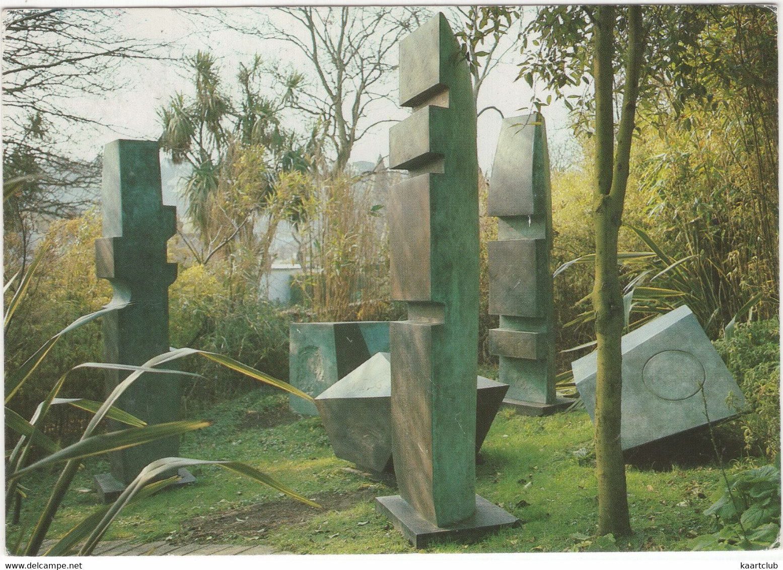 St. Ives: Dame Barbara Hepworth - 'Conversation With Magic Stones', 1973 - Bronze - (Tate Gallery) - St.Ives