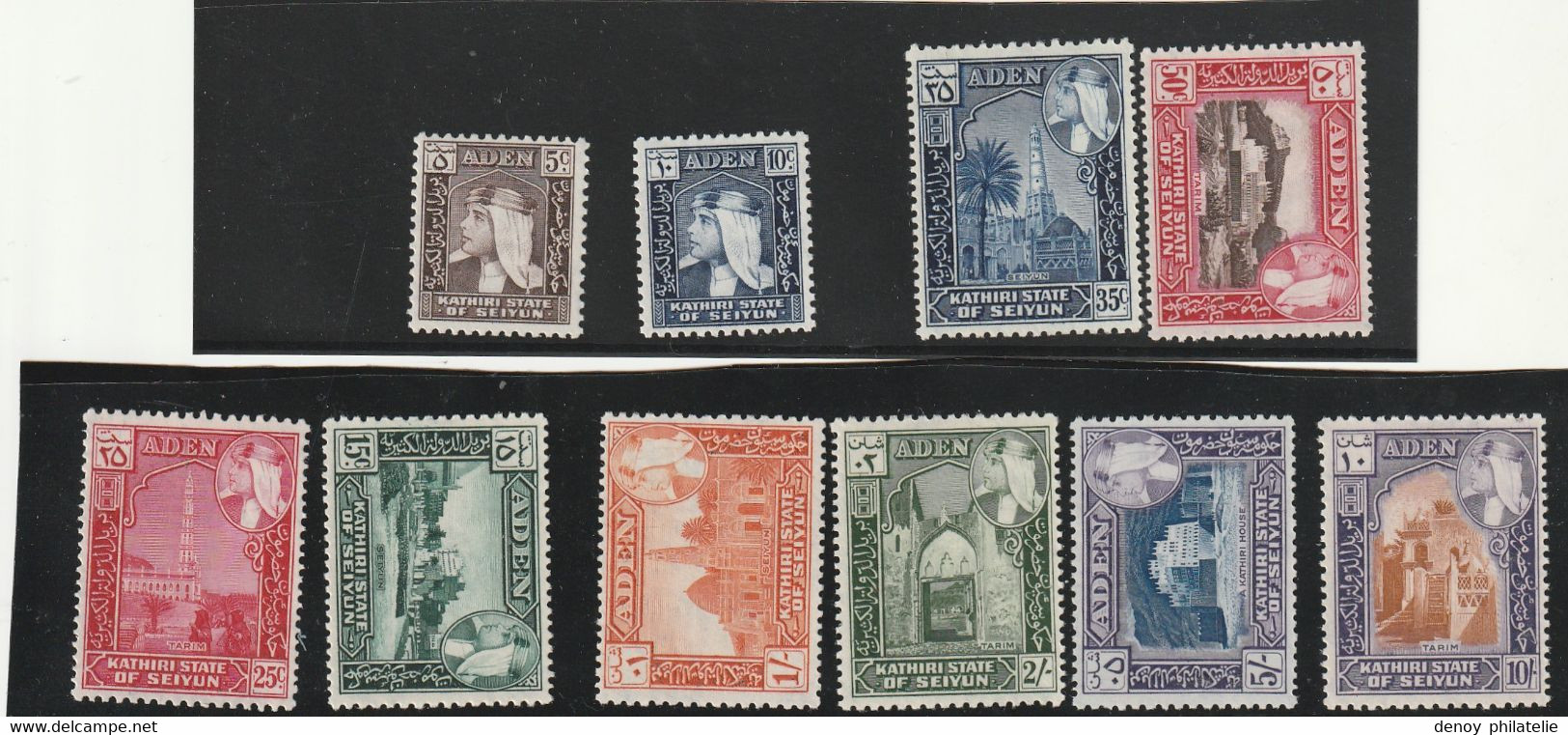 Aden Serie 1954 29 A 38 Avec Charniére * - Aden (1854-1963)