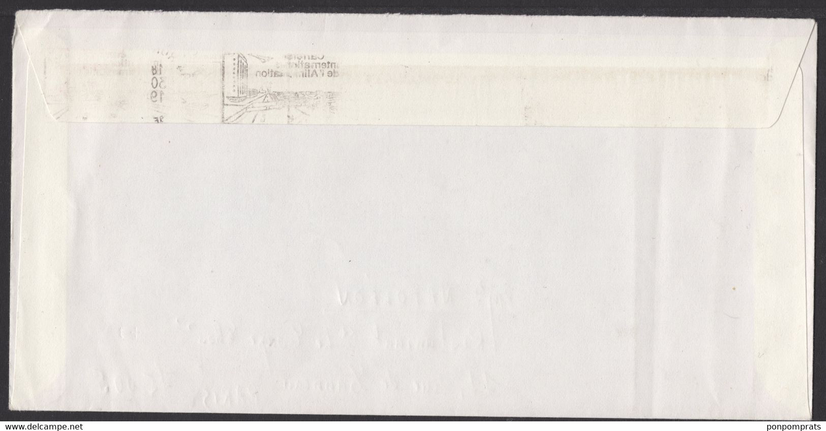 Enveloppe De L’Administration Des Postes Avec Le Timbre Du Bicentenaire De La Révolution De Folon Non Dentelé, Voyagée. - 1961-....