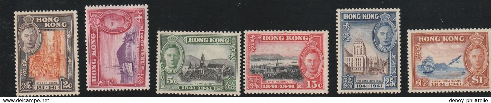 Hong Kong Série 161 A 166 Avec Charniére * - Unused Stamps