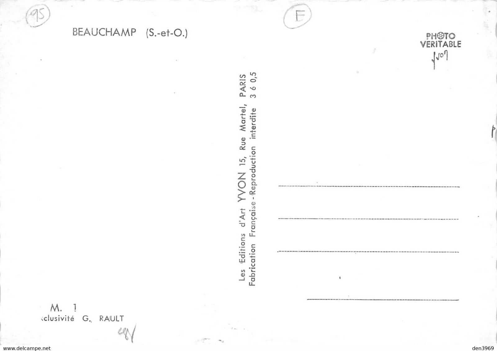 BEAUCHAMP - Vues Multiples - Eglise - Montigny - Exclusivité G. Rault - Editions Yvon - Beauchamp