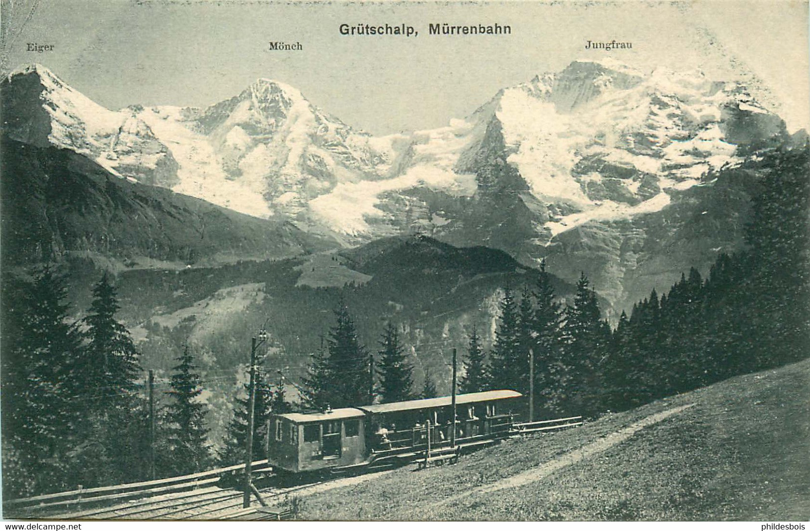 SUISSE  GRUTSCHALP  Murrenbahn - Mürren