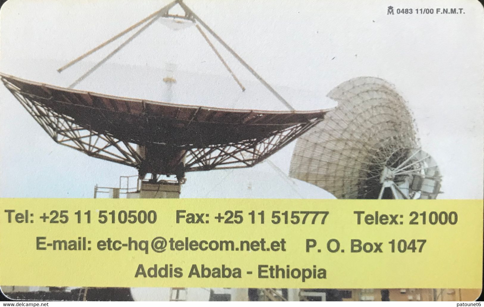 ETHIOPIE  -  Phonecard  - Ethiopian Telecommunications Corporation  -  200 Unités - Ethiopia