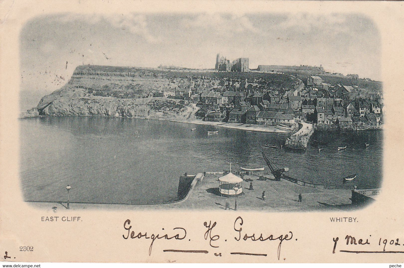 N° 9338 R -cpa (old Card) -East Cliff -Whitby- - Whitby