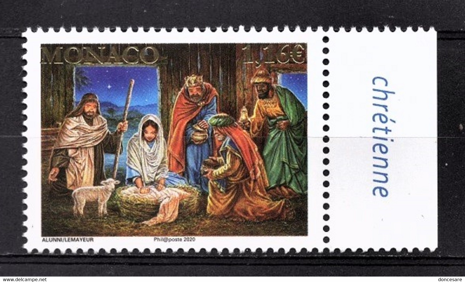 MONACO 2020 - Y.T. N° 3256 /  NOËL 2020 - NEUF ** - Unused Stamps