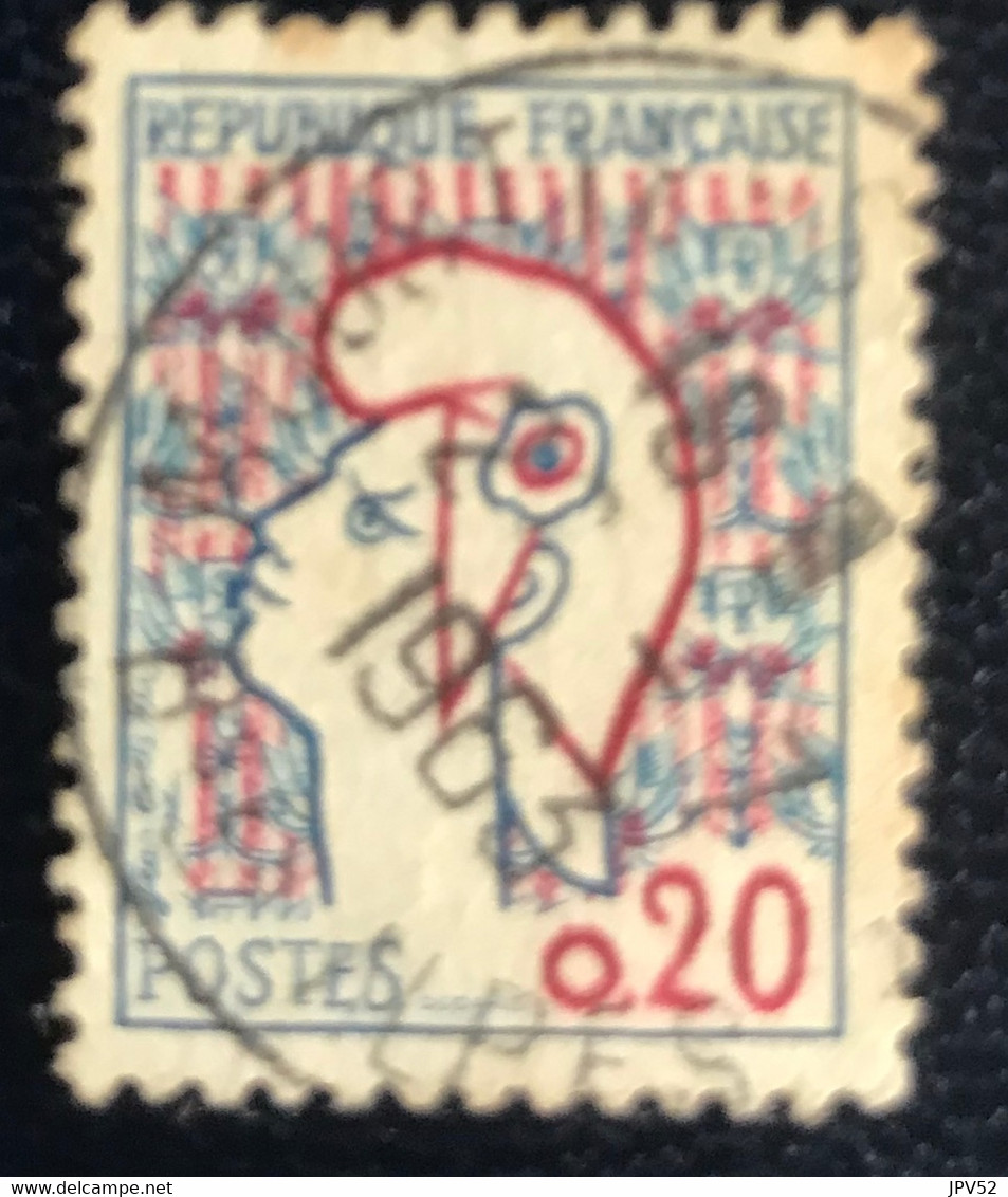 République Française - P4/14 - (°)used - 1961 - Michel 1335 - Marianne - 1961 Marianne (Cocteau)