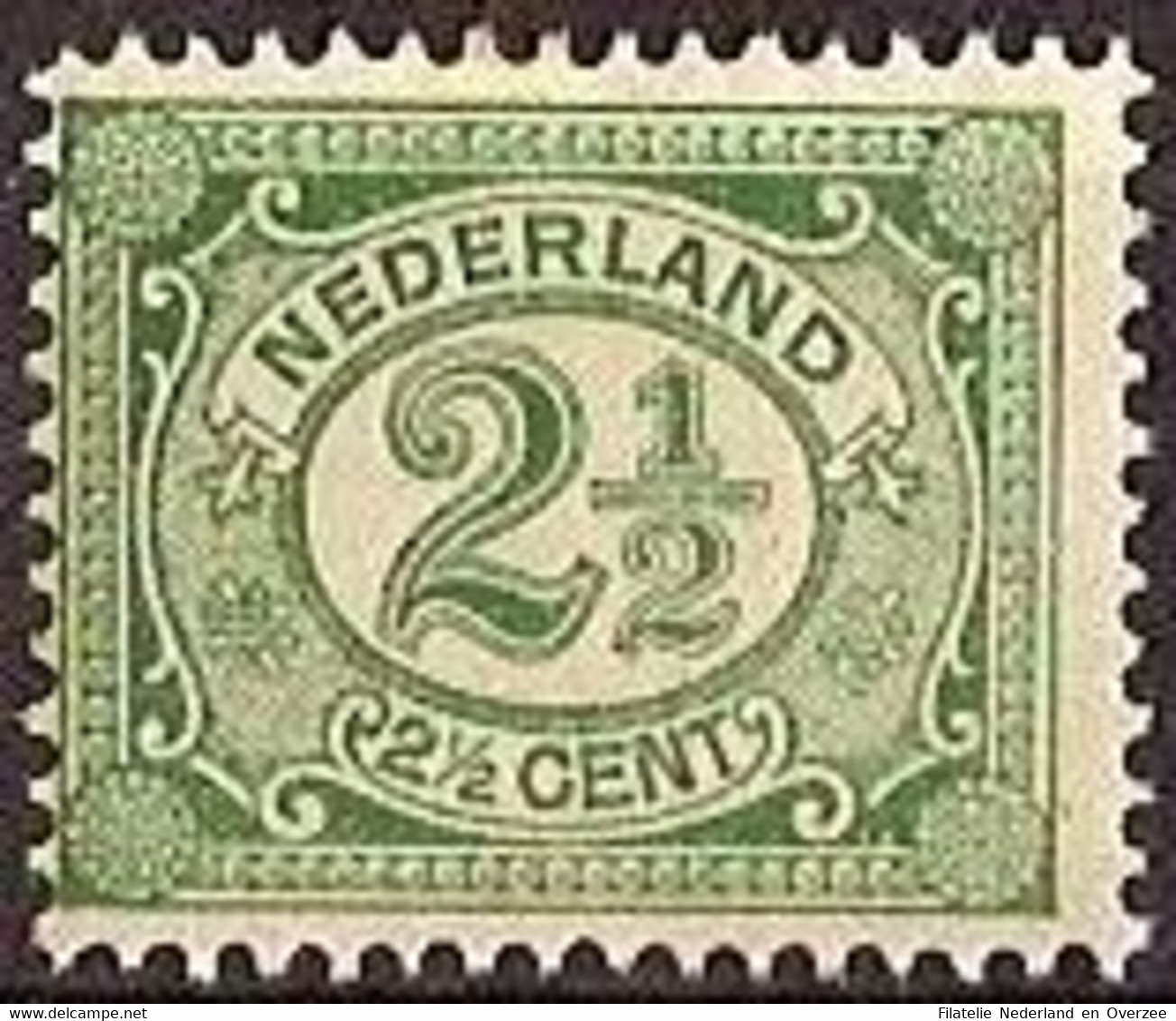 Nederland 1899 NVPH Nr 55 Postfris/MNH Cijfer - Ongebruikt